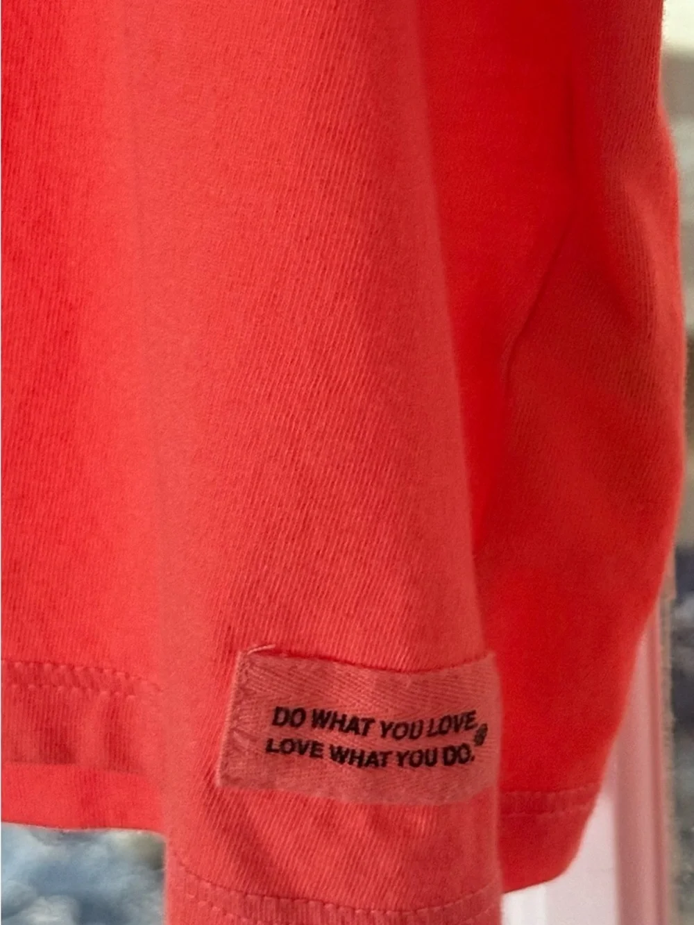 Life Is Good Coral Short Sleeve Tee with Script Patch - Picture 2 of 6